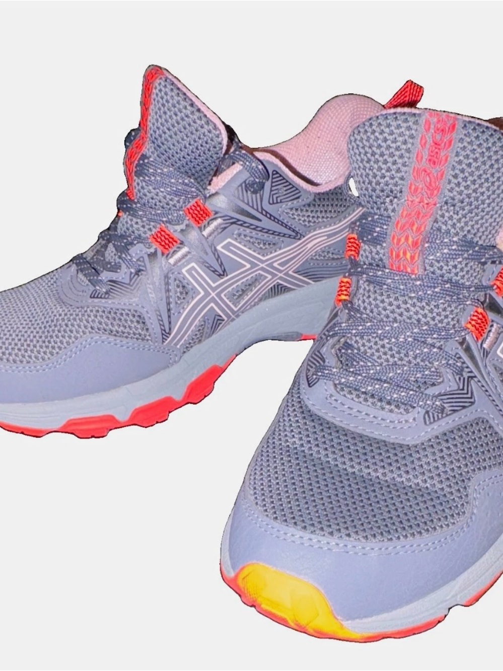ASICS Women's Light Mesh Running Shoes with Coral Accents
